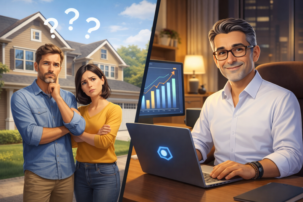 Comparaison entre une estimation immobilière en ligne et une estimation professionnelle réalisée par un expert immobilier à Bourg-des-Comptes