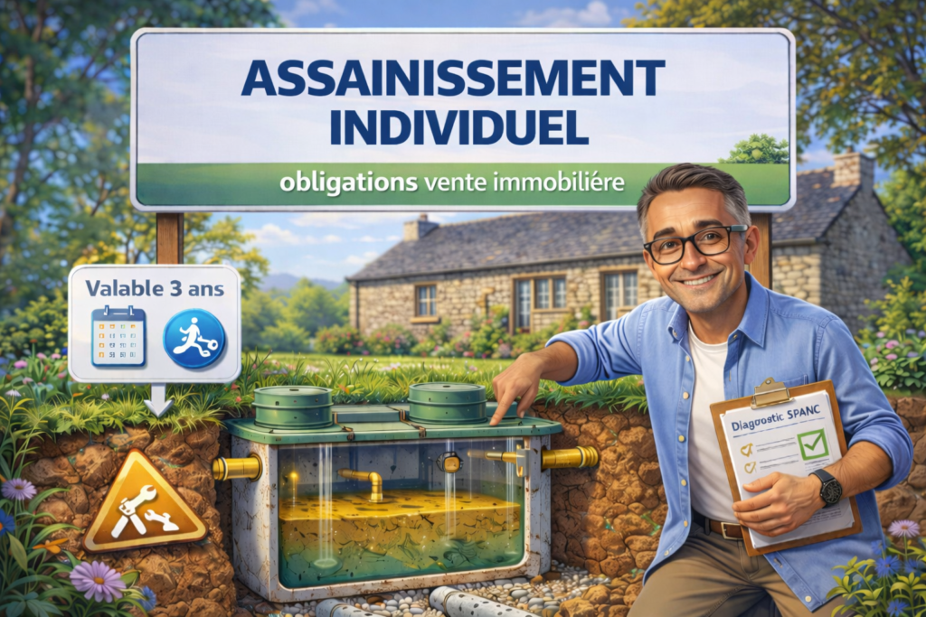 Assainissement individuel : illustration des obligations lors d’une vente immobilière avec diagnostic SPANC