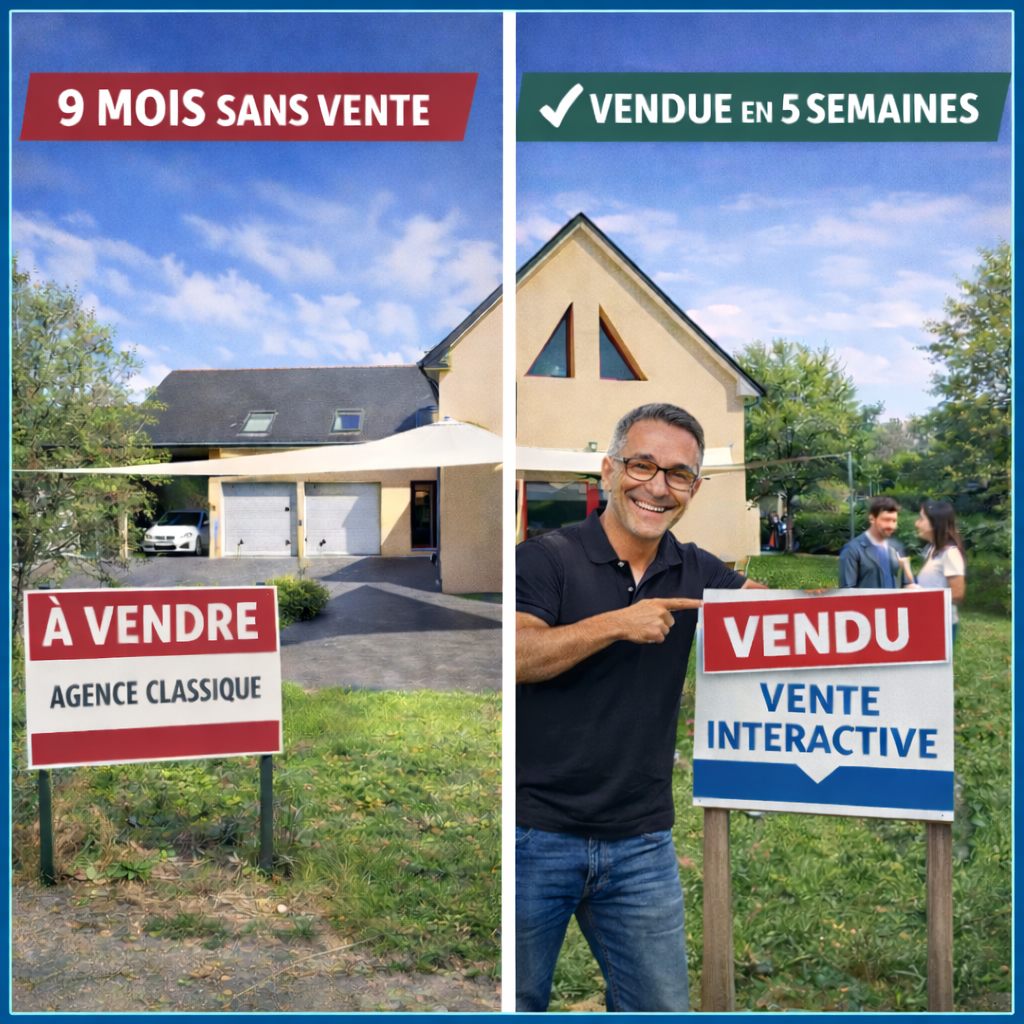 Maison vendue en vente interactive à Bourg-des-Comptes – cas réel