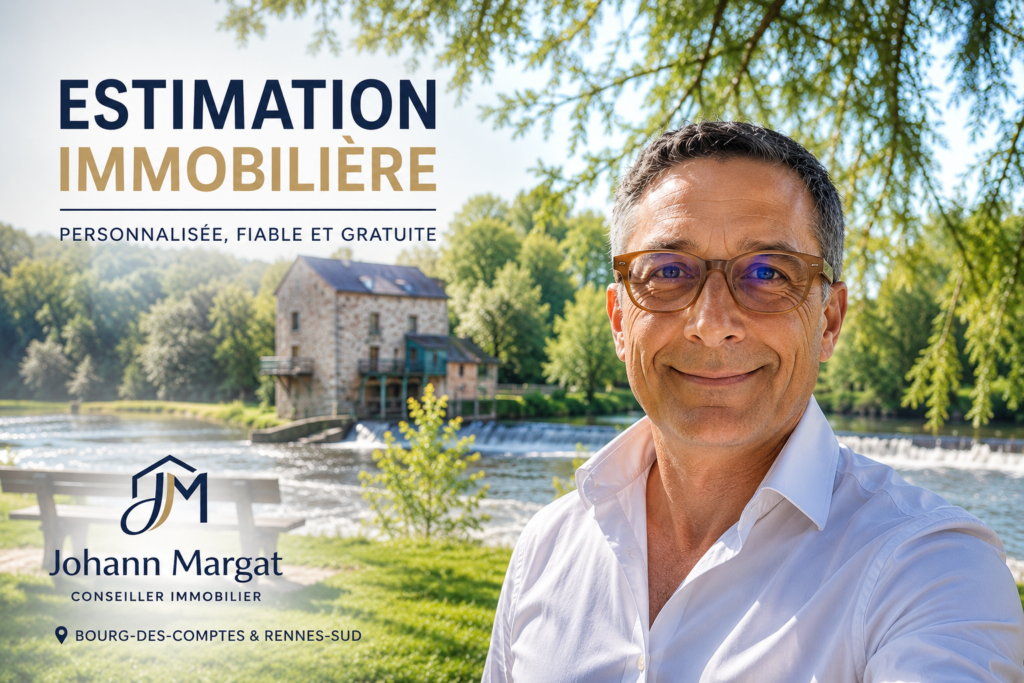 Johann Margat, conseiller immobilier à Bourg-des-Comptes, réalisant une estimation immobilière locale et personnalisée